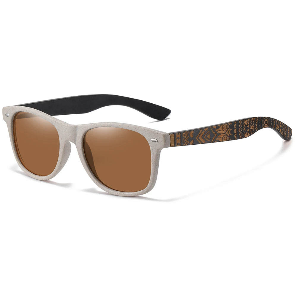 Camden -  Natural Bamboo  Handmade Polarized Sunglasses