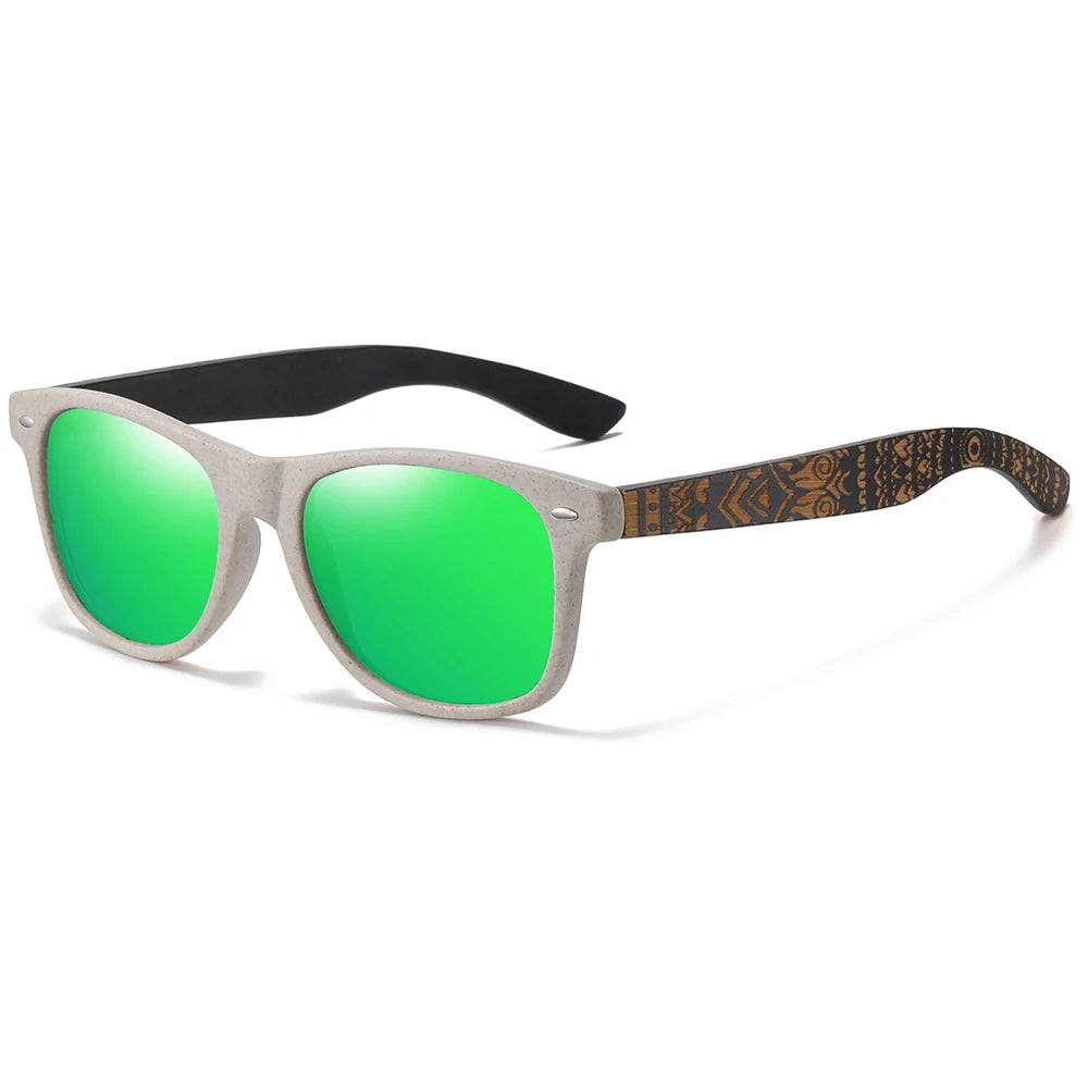 Camden -  Natural Bamboo  Handmade Polarized Sunglasses
